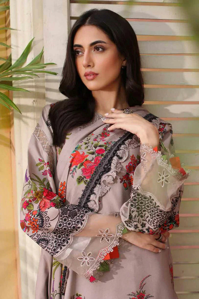 Charizma - Sheen Embroidered Linen Collection Vol 1 - SHW4-02 - Unstitched