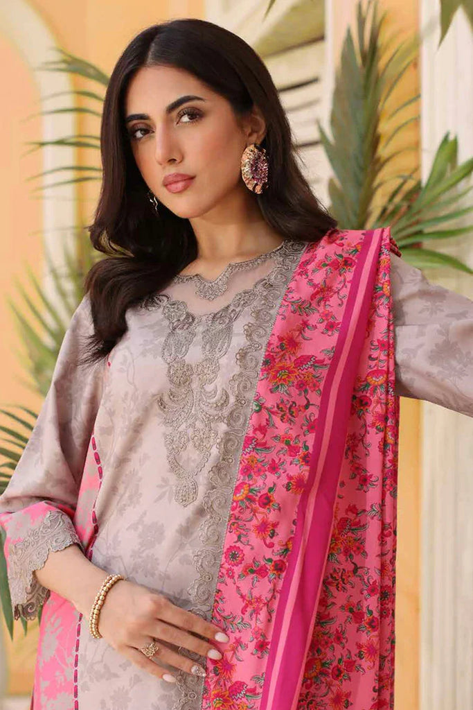 Charizma - Sheen Embroidered Linen Collection Vol 1 - SHW4-04 - Unstitched