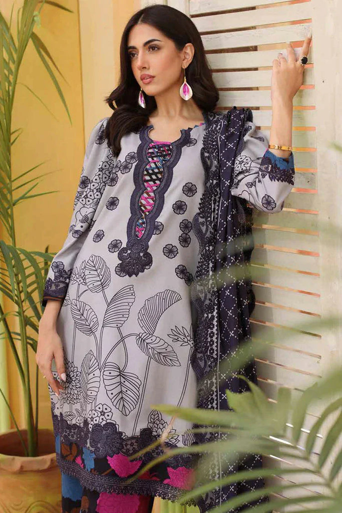 Charizma - Sheen Embroidered Linen Collection Vol 1 - SHW4-05 - Unstitched