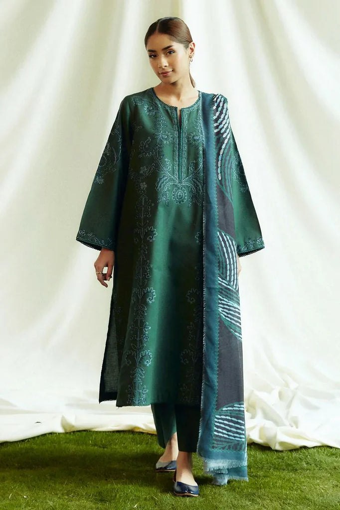 Zara Shahjahan - Coco Fall Winter Collection - PERIDOT-D5B - Unstitched