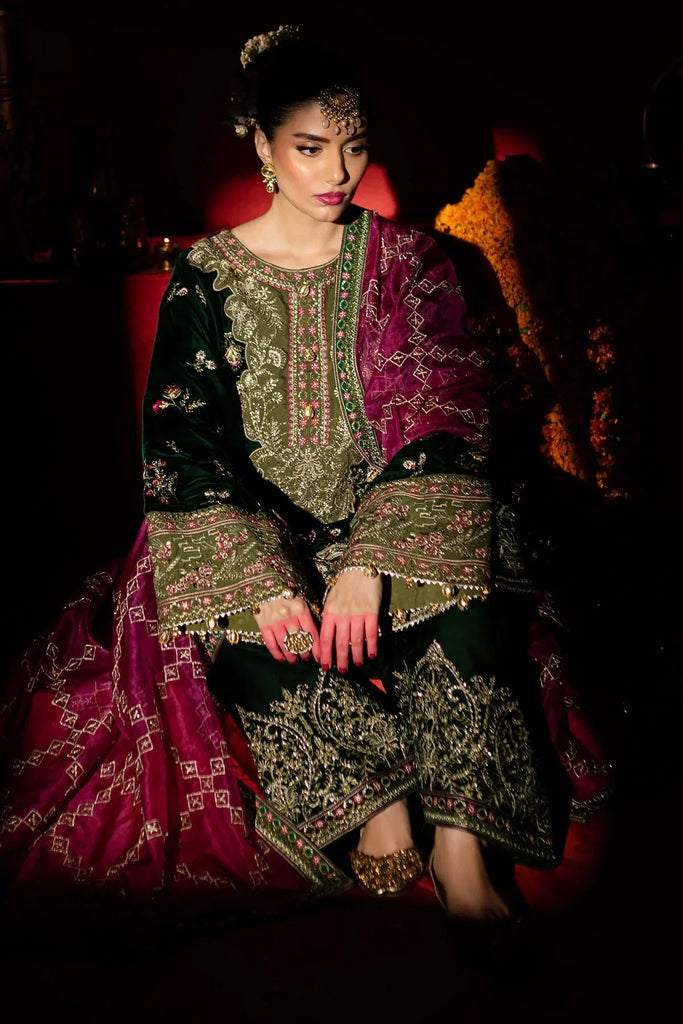 Nureh - Maya Embroidered Velvet Collection Vol 1 - NW-88 - Unstitched