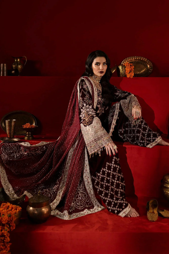 Nureh - Maya Embroidered Velvet Collection Vol 1 - NW-89 - Unstitched