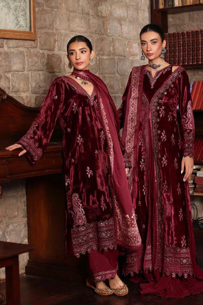 Noor by Saadia Asad - Noor Suzaanikari Winter Shawl Collection - 10 Qais - Unstitched