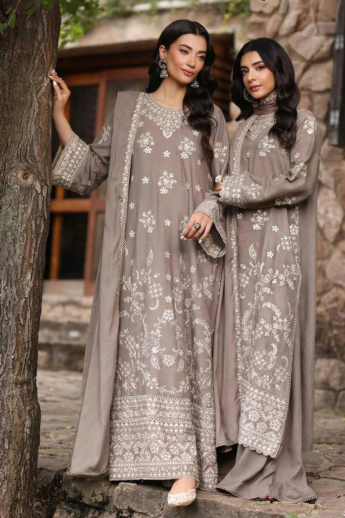 Noor by Saadia Asad - Noor Suzaanikari Winter Shawl Collection - 02 Harud - Unstitched