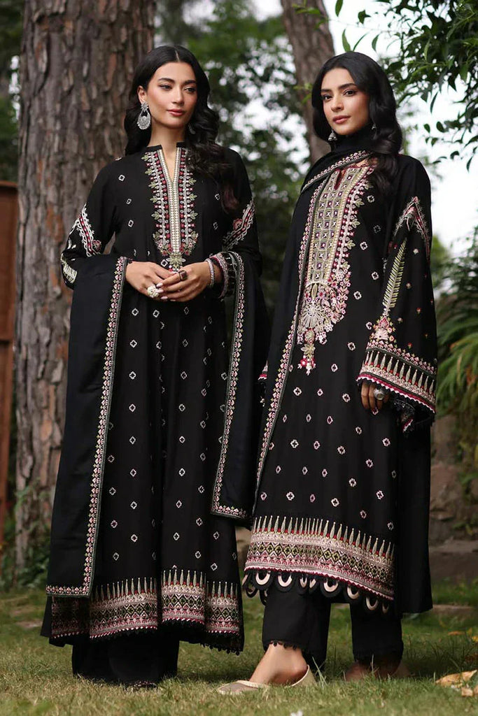 Noor by Saadia Asad - Noor Suzaanikari Winter Shawl Collection - 05 Koel - Unstitched