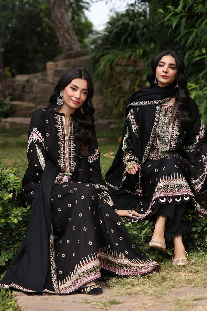 Noor by Saadia Asad - Noor Suzaanikari Winter Shawl Collection - 05 Koel - Unstitched