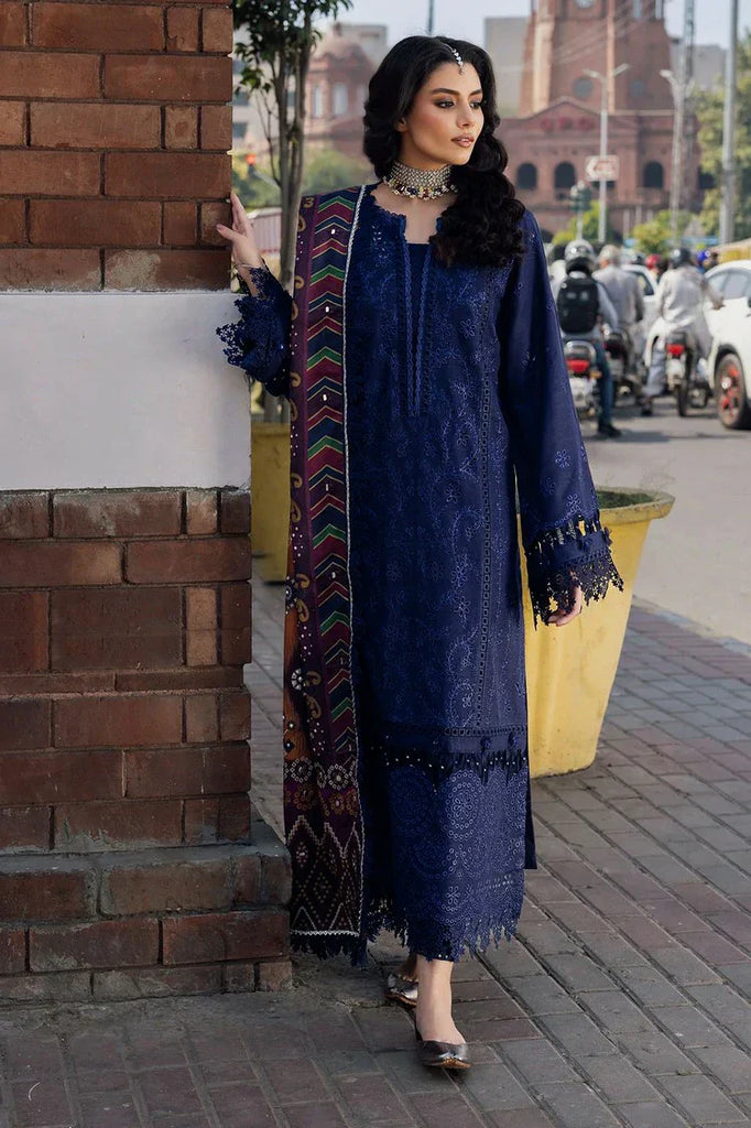 Nureh - Bazaar Embroidered Chikankari Khaddar Collection Vol 1 - NE-114 - Unstitched