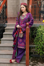 Load image into Gallery viewer, Maryam Hussain - Winter Luxury Shawl Collection - WS24-04 Plum - Unstitched