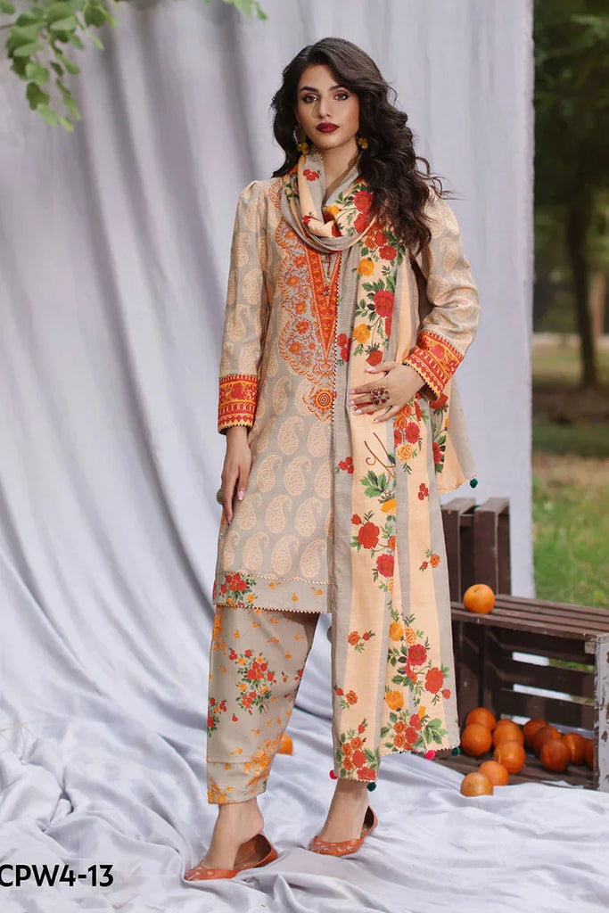 Charizma - C Prints Printed Khaddar Collection Vol 2 - CPW4-13 - Unstitched