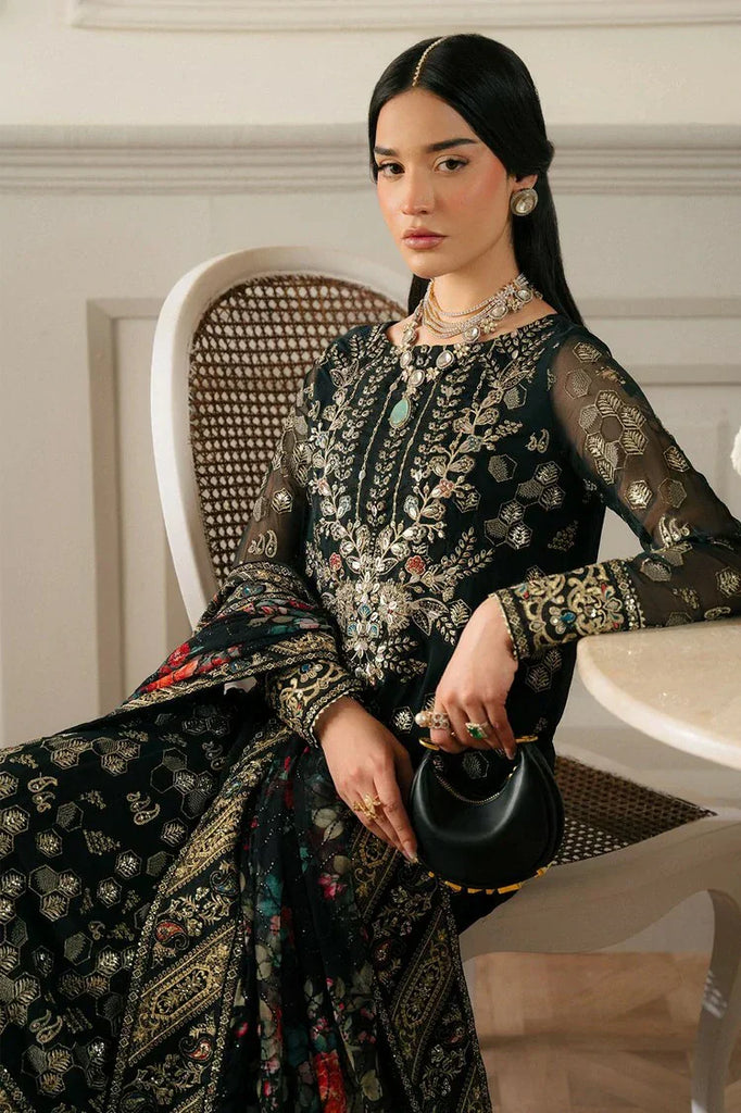 Nureh - Elanora Embellished And Embroidered Luxury Chiffon Collection Vol 4 - NEL-64 - Unstitched