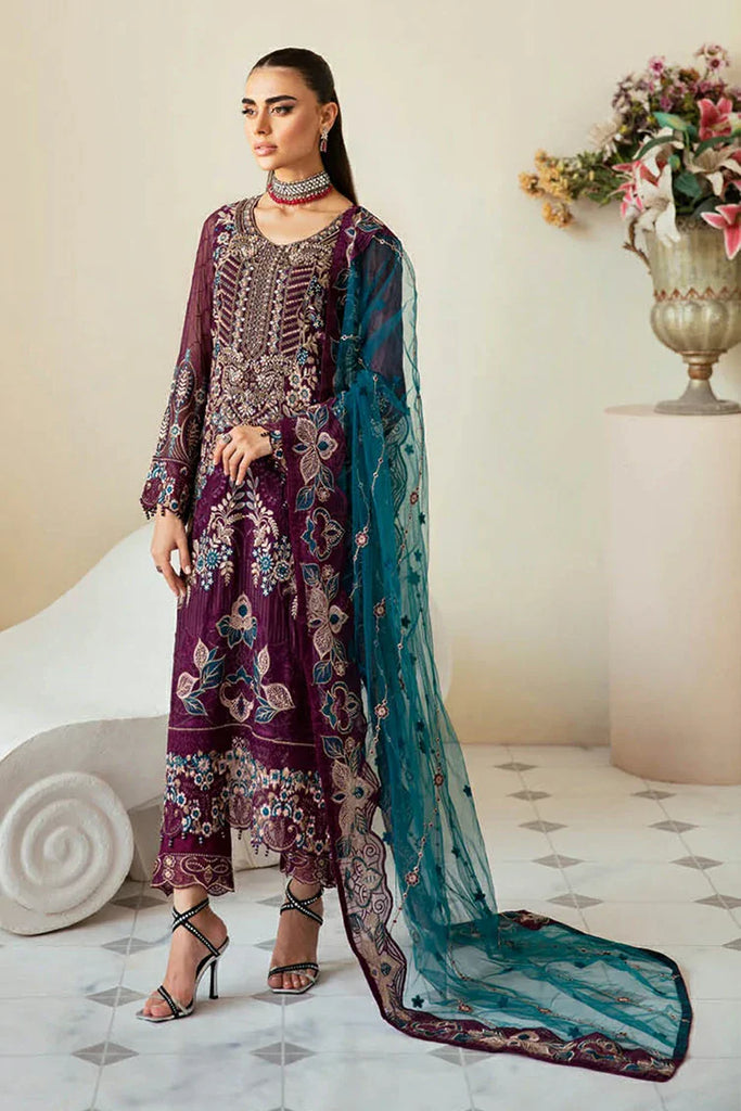 Ramsha - Dastoor Chiffon Collection Vol 1 - P-102 - Unstitched