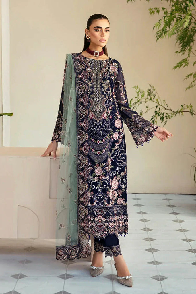 Ramsha - Dastoor Chiffon Collection Vol 1 - P-110 - Unstitched