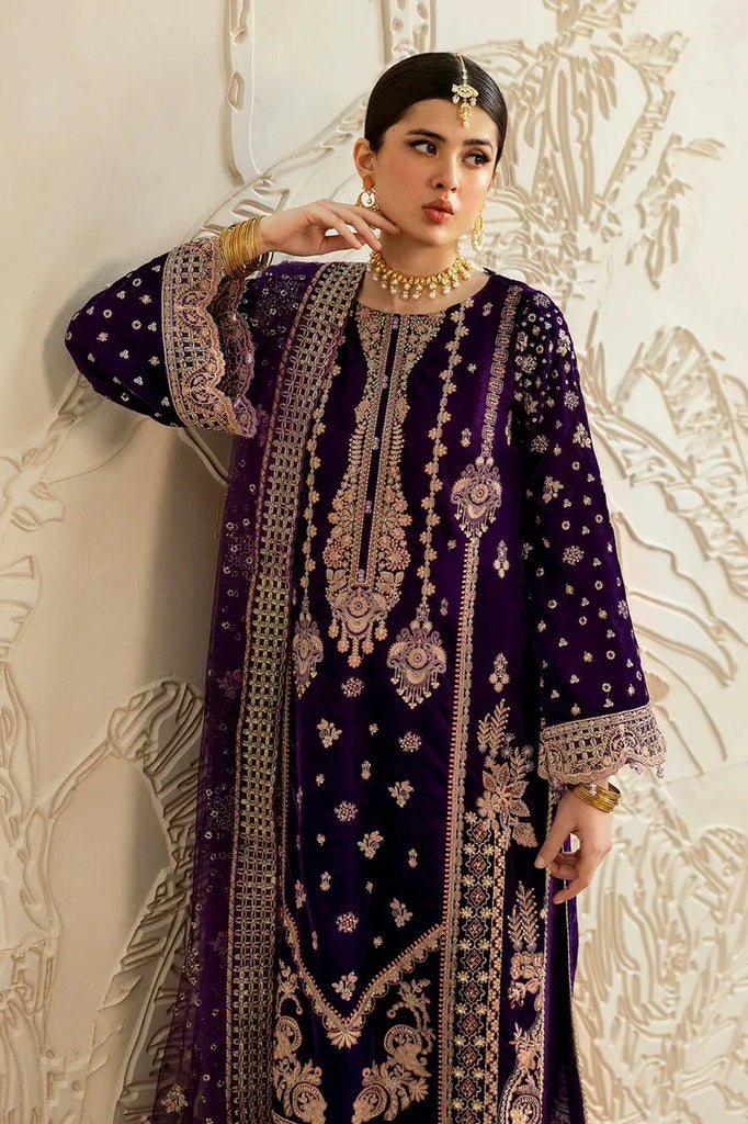 Ramsha - Premium Embroidered Velvet Collection Vol 6 - V-602 - Unstitched