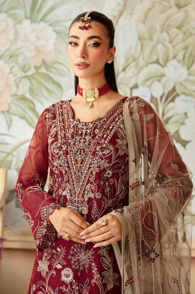 Ramsha - Minhal Embroidered Organza Collection Vol 12 - M-1201 - Unstitched