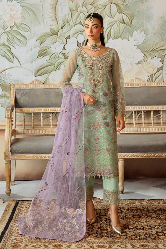 Ramsha - Minhal Embroidered Organza Collection Vol 12 - M-1204 - Unstitched