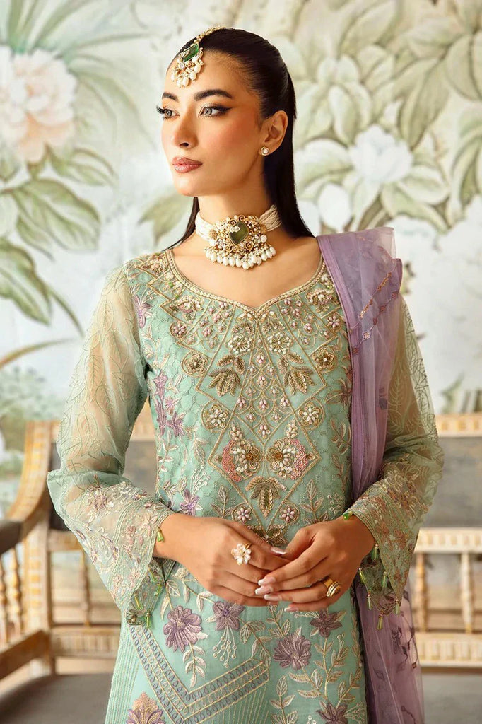 Ramsha - Minhal Embroidered Organza Collection Vol 12 - M-1204 - Unstitched