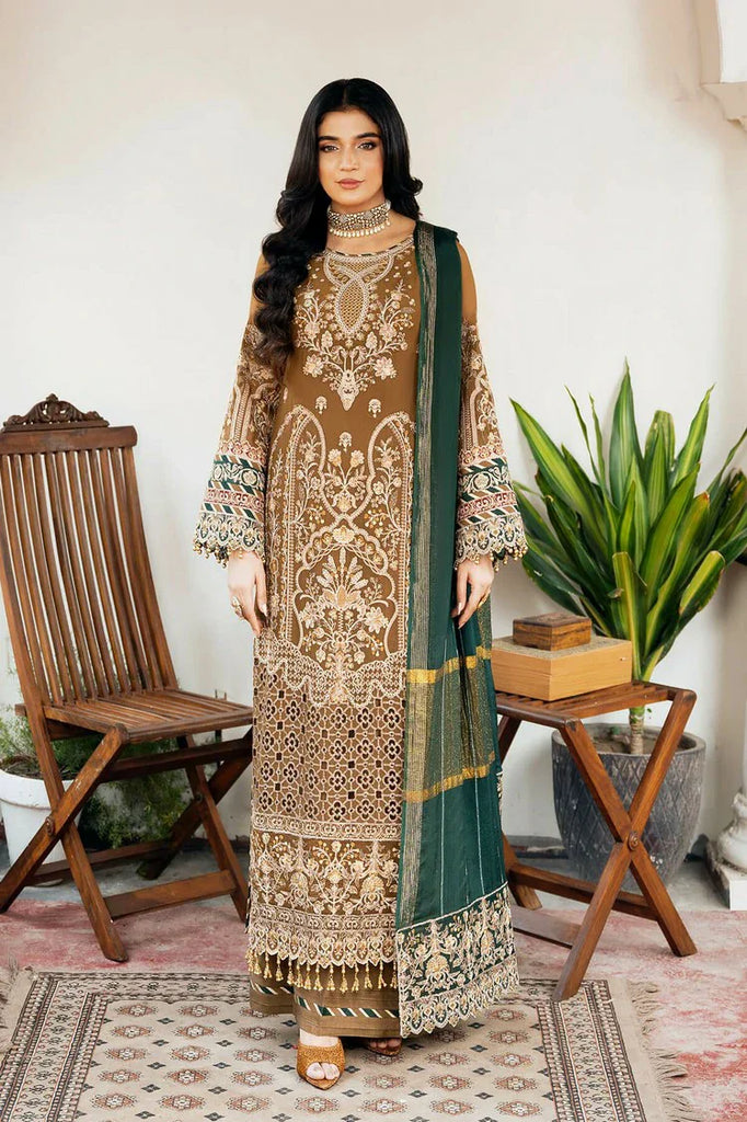 Serene - Sitarah Luxury Chiffon Collection - I-210 Tabaan - Unstitched