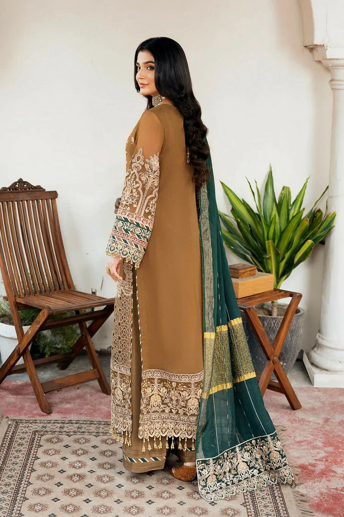 Serene - Sitarah Luxury Chiffon Collection - I-210 Tabaan - Unstitched