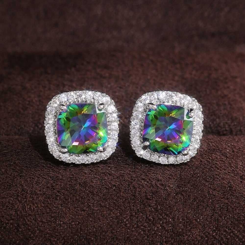 AAA Zircon Earring - Silver - AE197