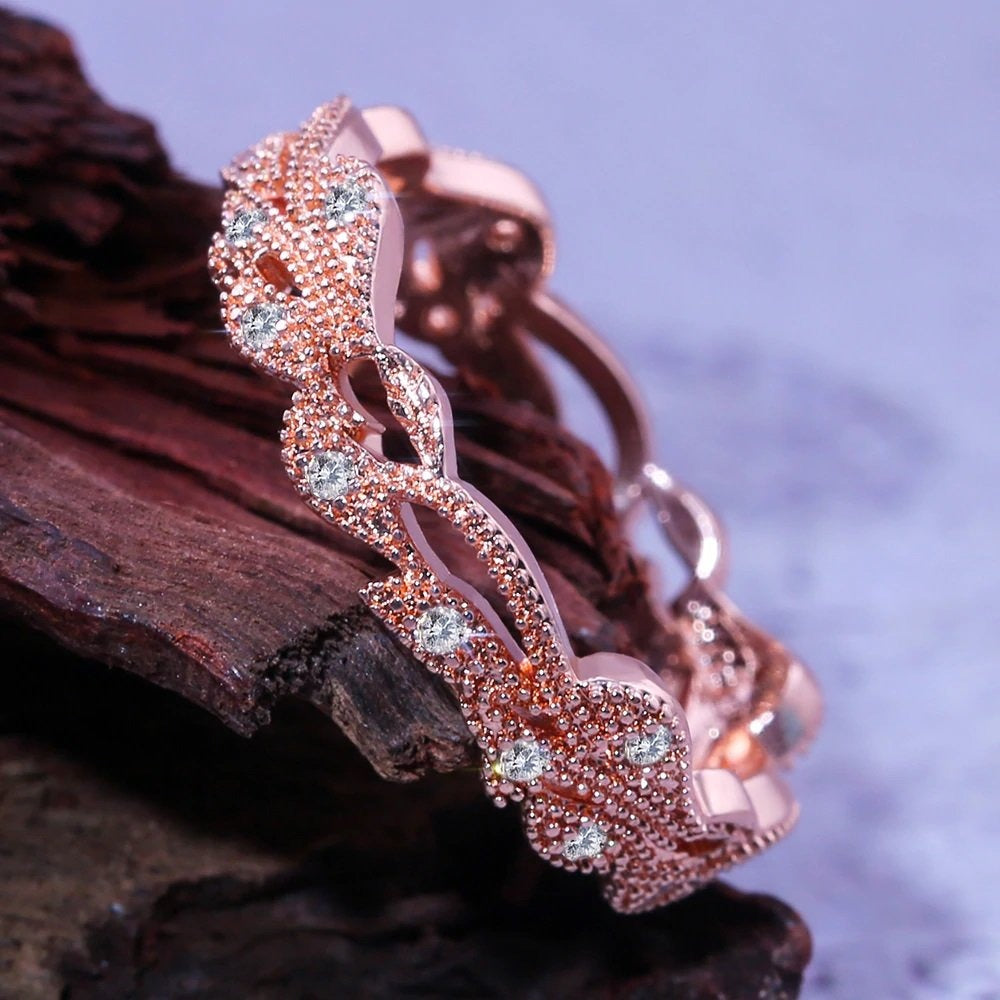 AAA Zircon  Ring - Rose Gold - AR212