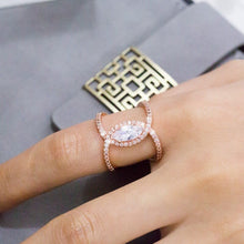 Load image into Gallery viewer, AAA Zircon - Ring  - High Quality - Rose Gold - AR178