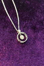 Load image into Gallery viewer, AGN0018 - Sparkling Silver Plated Circle Necklace