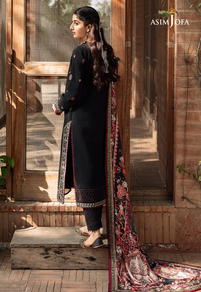 AJW-07 EMBROIDERED KHADDAR 3 PCS