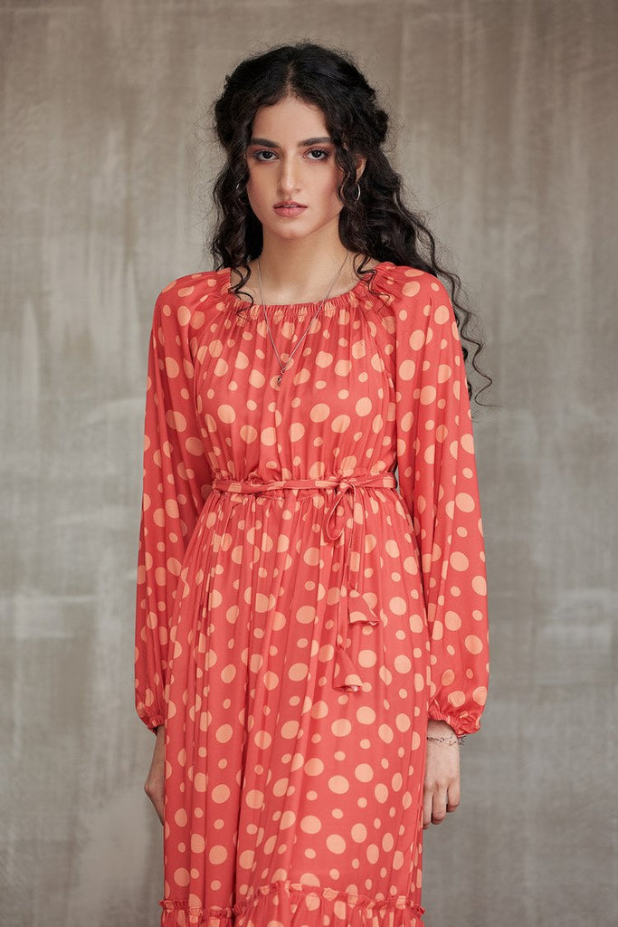 Ellena - Western Georgette Dress