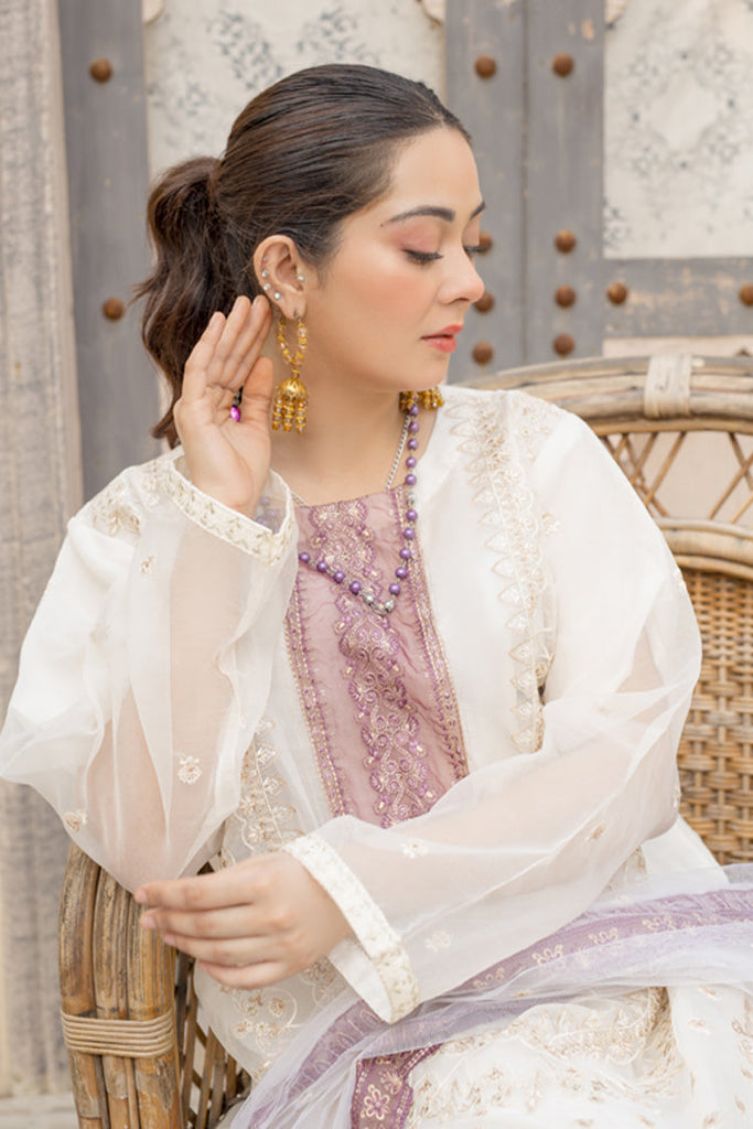 Arwa Zahra - Mehmal Embroidered Collection - AZ005 - Unstitched