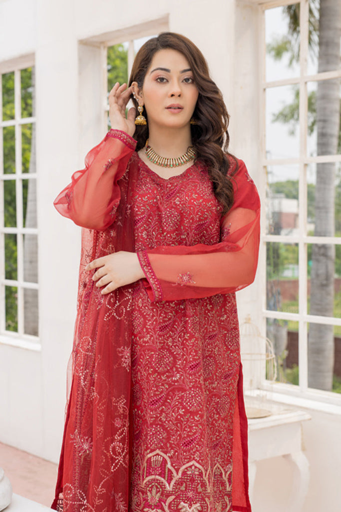 Arwa Zahra - Mehmal Embroidered Collection - AZ010 - Unstitched