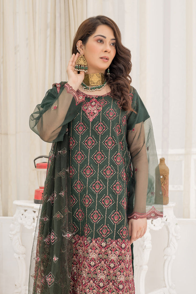 Arwa Zahra - Mehmal Embroidered Collection - AZ011 - Unstitched