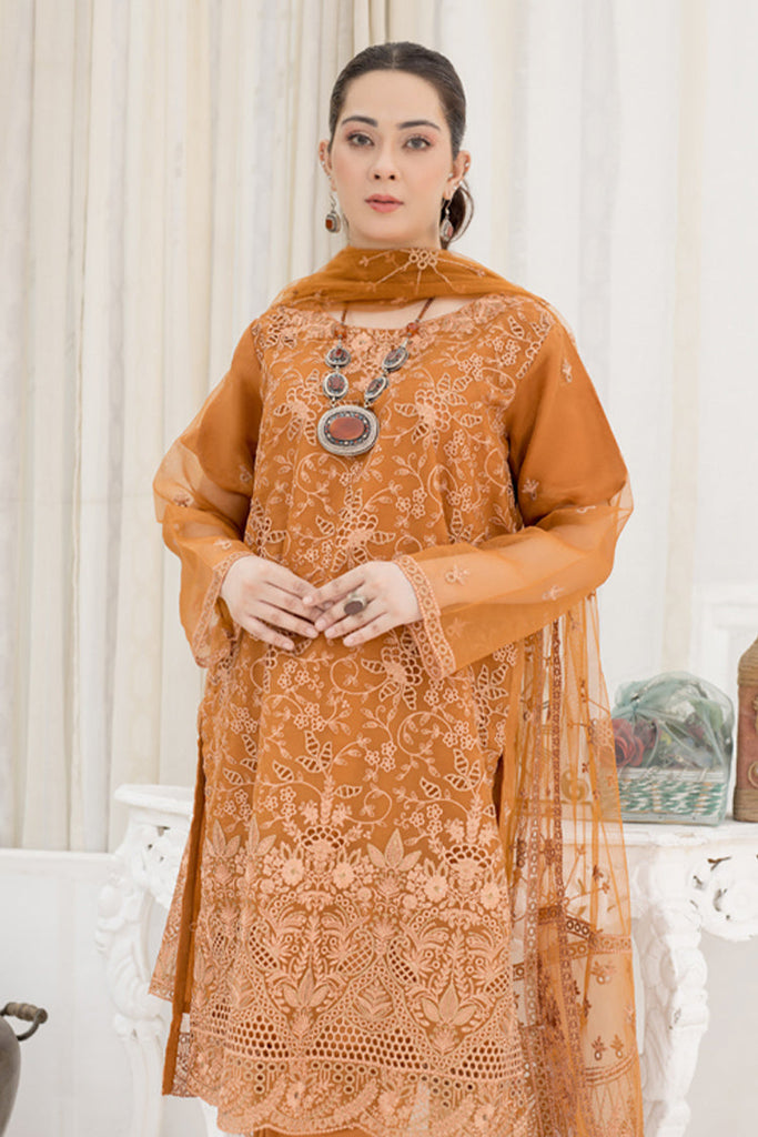 Arwa Zahra - Mehmal Embroidered Collection - AZ013 - Unstitched