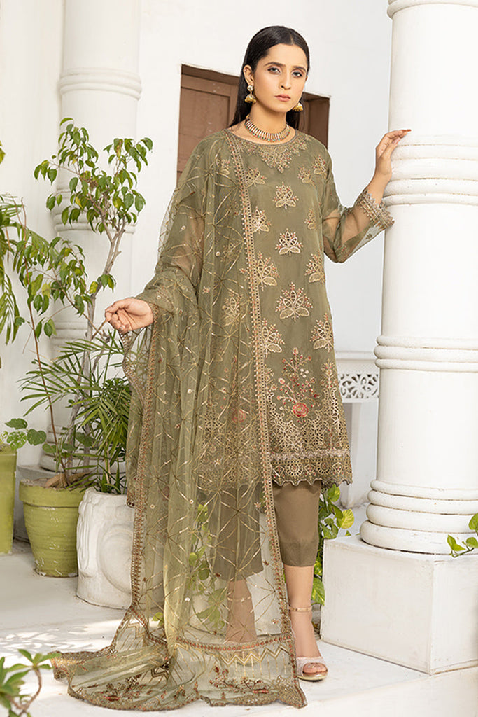 Arwa Zahra - Riwaaj Embroidered Collection - AZ242 - Unstitched