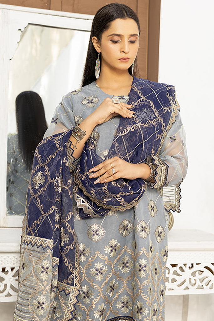 Arwa Zahra - Riwaaj Embroidered Collection - AZ243 - Unstitched