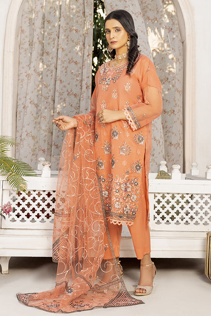 Arwa Zahra - Riwaaj Embroidered Collection - AZ247 - Unstitched