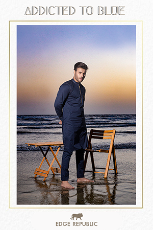 ER 409 Nevy Blue Kurta Pajama For Men