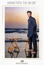 Load image into Gallery viewer, ER 409 Nevy Blue Kurta Pajama For Men