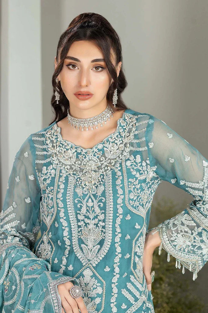 Adan's Libas - Alyana Semi Formals Chiffon Collection - 4001