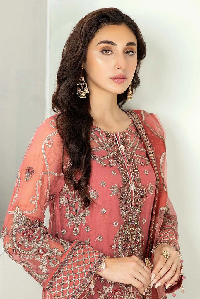 Adan's Libas - Alyana Semi Formals Chiffon Collection - 4008