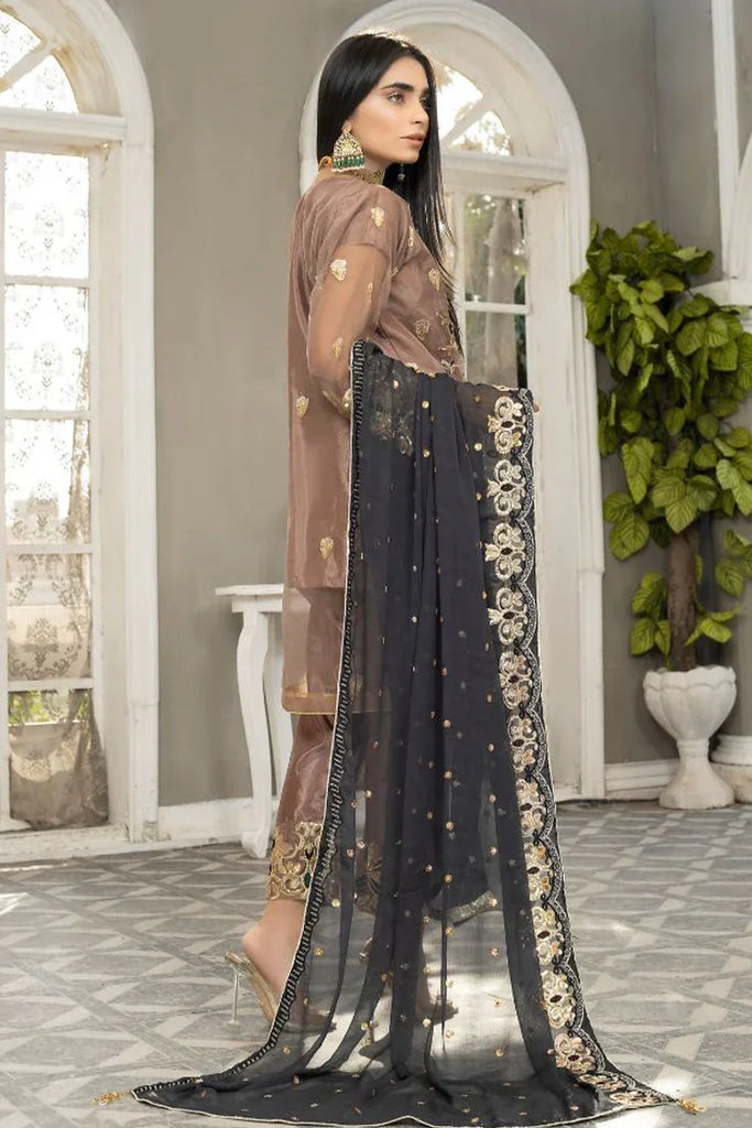 Ketifa - Formals Unstitched Collection - Prismatic Brown