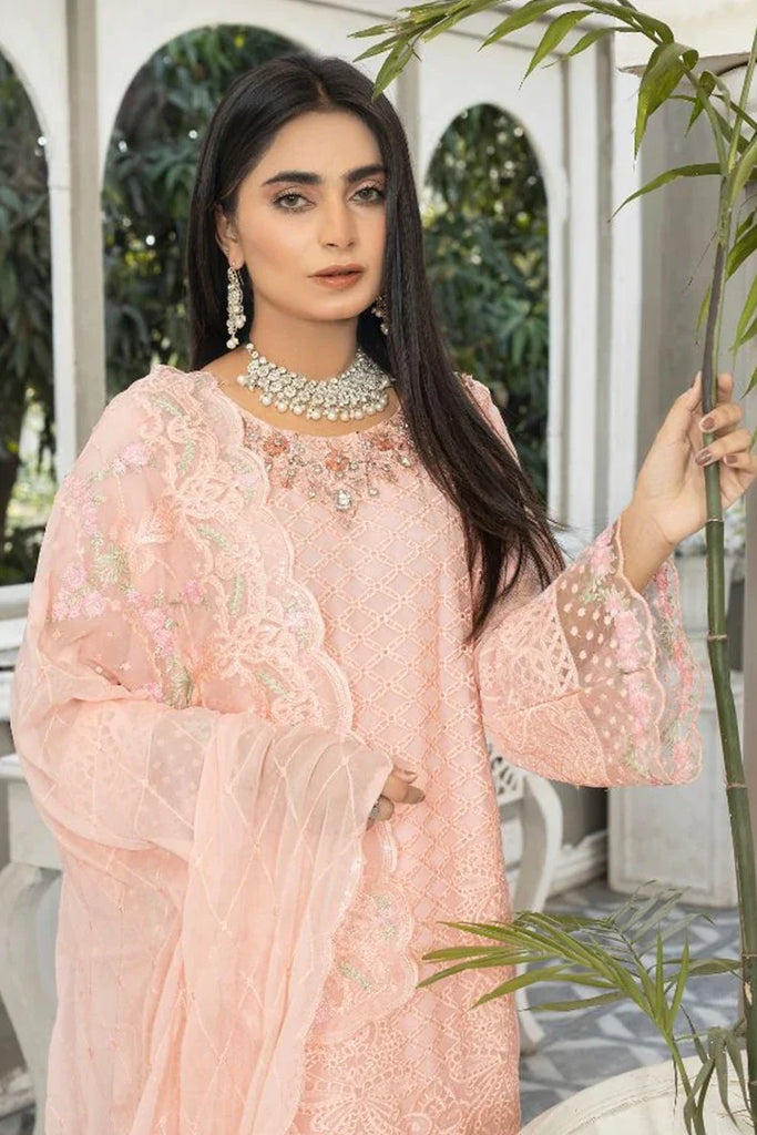 Ketifa - Formals Unstitched Collection - Delicate Pink