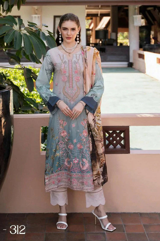 Ramsha - Ghazal Luxury Lawn Collection Vol 3 - G-312 - Unstitched