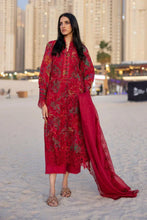 Load image into Gallery viewer, Rang Rasiya - Carnation Embroidered Lawn Collection - 08 Scarlet - Unstitched