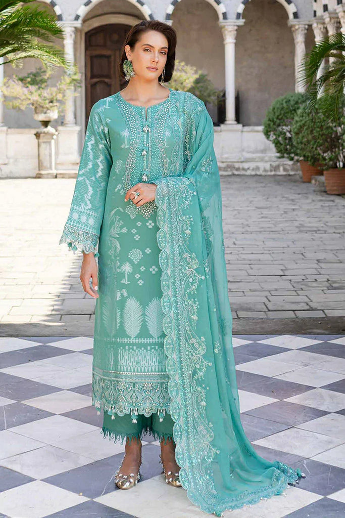 Nureh - Maya Embroidered Lawn Jacquard Collection Vol 1 - NE-157 - Unstitched