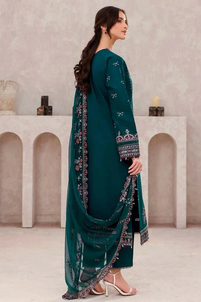 Farasha - Bahaar Embroidered Lawn Collection - 11 Jade Bliss - Unstitched