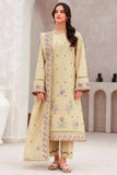 Farasha - Bahaar Embroidered Lawn Collection - 02 Surreal Beige - Unstitched