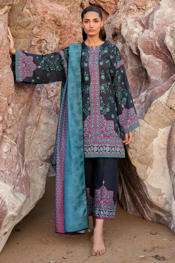 Jazmin - Summer Basic Collection - DIGITAL PRINTED LAWN USE-9163 - Unstitched