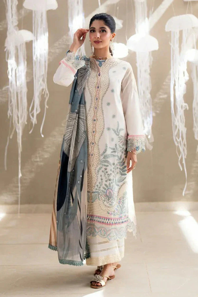 Aabyaan - Saagar Luxury Festive Lawn Collection - ZAIRA (AS-09) - Unstitched