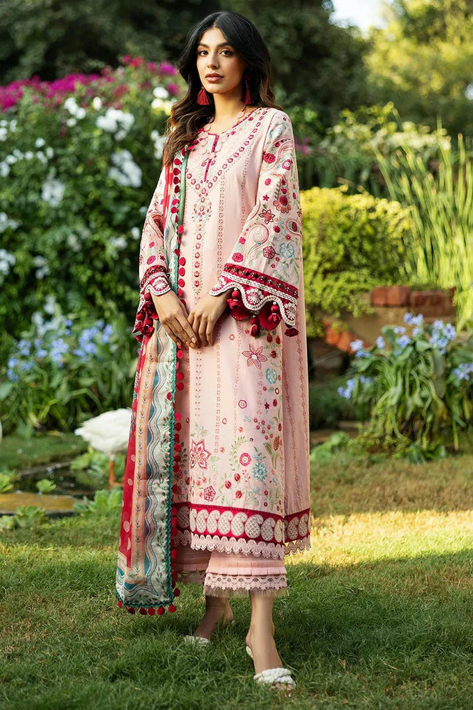 Sadaf Fawad Khan - Luxury Embroidered Lawn Collection - 1B PAISLEY GARDEN - Unstitched