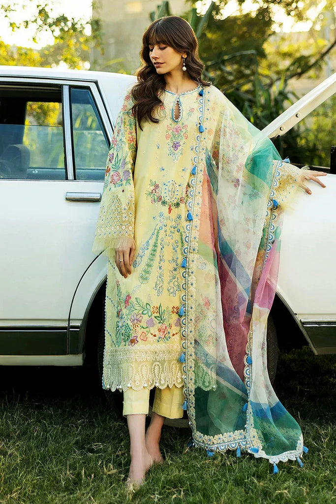 Sadaf Fawad Khan - Luxury Embroidered Lawn Collection - 3B MID SUMMER EVENING - Unstitched